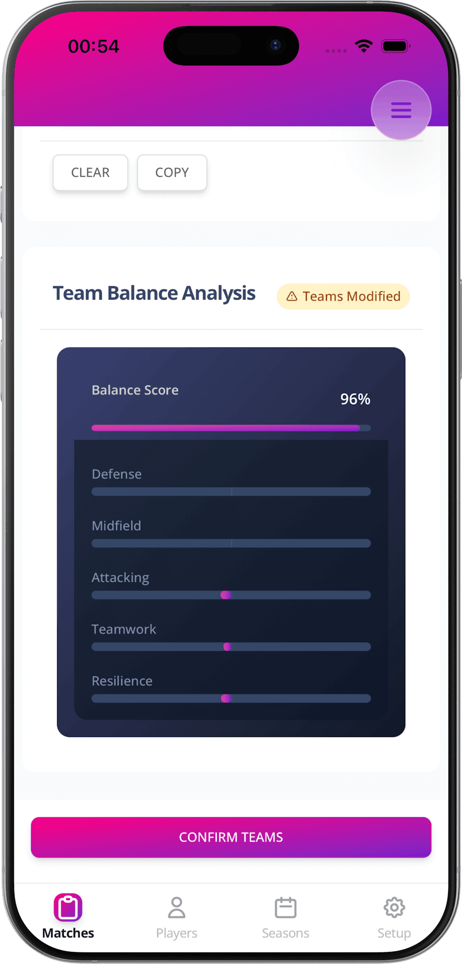 AI team balancer for small-sided football – balanced 5-a-side teams in Capo